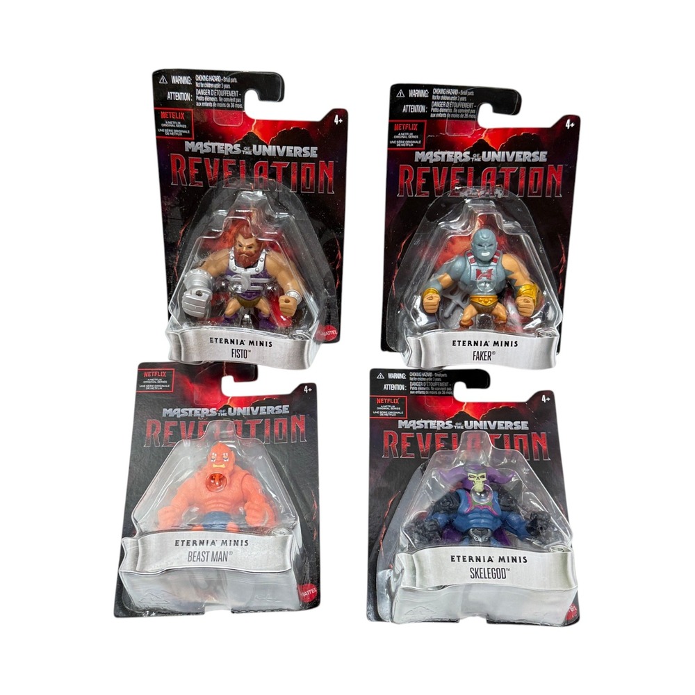Mattel Masters of the Universe Revelation Eternia Minis New Set of 4 Figures